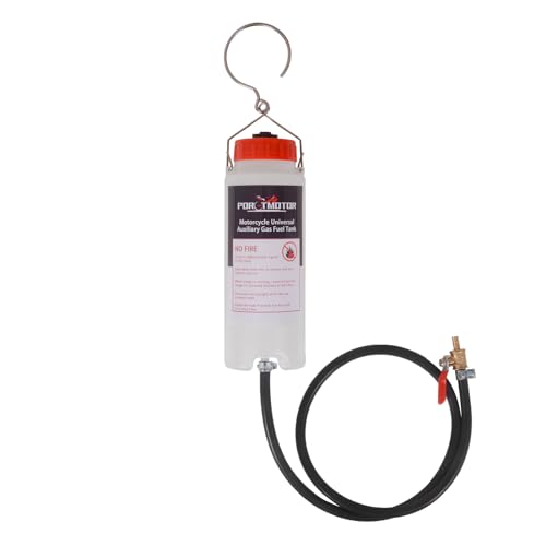 Porotmotor Motorcycle Auxiliary Fuel Tank (500ml with Vent) Gas Tank