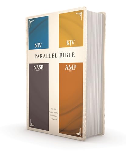 NIV, KJV, NASB, Amplified, Parallel Bible, Hardcover: Four Bible Versions
