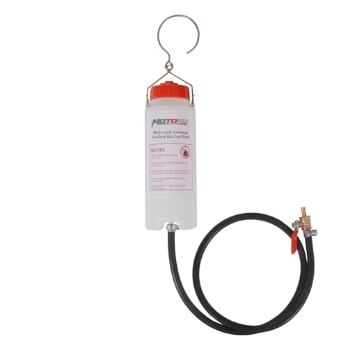 MOTO4U 500ml Motorcycle Auxiliary Fuel Tank with Cut-Off Valve &