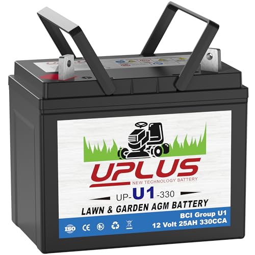 UPLUS U1 Riding Lawn Mower Battery, 12V 330CCA Garden Tractors