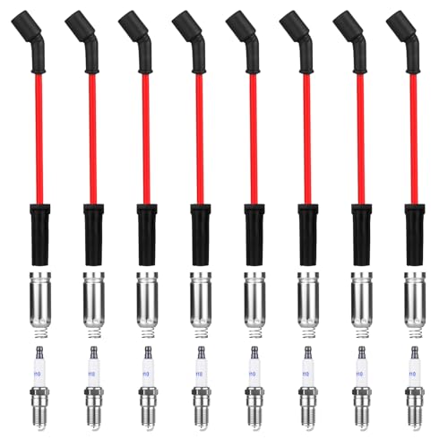 8 Pcs Spark Plug Wires Set & 41-110 Iridium Spark