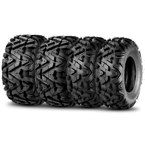 TRIPOWER Set of 4 ATV UTV Tires 25x8-12 Front &