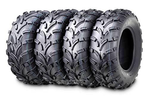 WANDA Set of 4 ATV/UTV Tires 25x8-12 Front & 25x10-12
