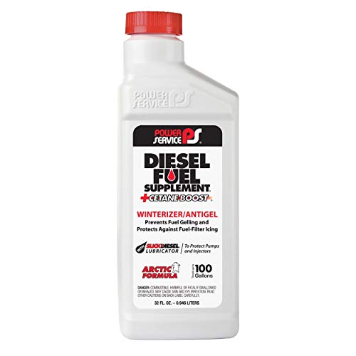 Power Service 1025-12PK +Cetane Boost Diesel Fuel Supplement Anti-Freezer -