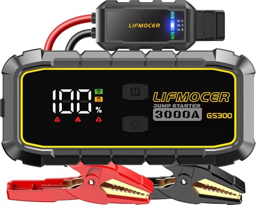 LIFMOCER GS300 Jump Starter - 3000A Car Battery Jump Starter