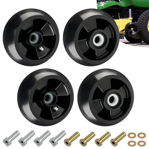 CheeMuii 4 Pack Lawn Mower Deck Gauge Wheels Kit AM125172