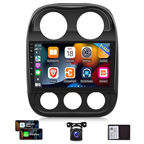 [2G+32G] Car Radio for Jeep Compass Patriot 2010-2016, 10.1 inch