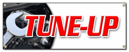 TUNE UP BANNER SIGN repair diagnosis fix check engine spark
