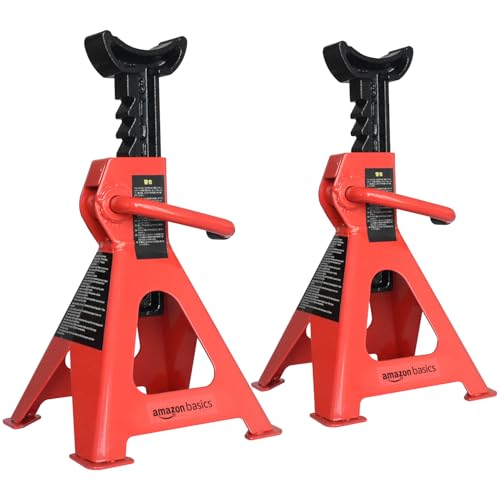Amazon Basics Steel Jack Auto Stands with 6,000 lb or