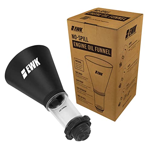 EWK Threaded Engine Oil Funnel for Subaru, No-Spill, Hands-Free Oil