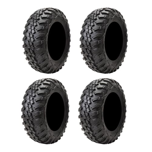 Tusk Terrabite Set of 4 UTV/ATV Tires – 25x8-12 Front