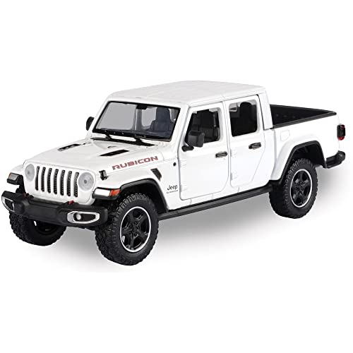 2021 Gladiator Rubicon (Closed Top) Pickup Truck White 1/24-1/27 Diecast