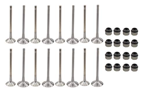 MOTOKU 16Pcs Engine Intake Exhaust Valves kit for Audi A3