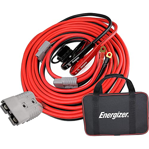 Energizer Jumper Cables, 30 feet, 1 Gauge, 800A, Booster Battery