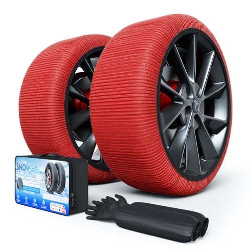 Snow Socks for Tires, Winter Traction Alternative to Snow Chains,