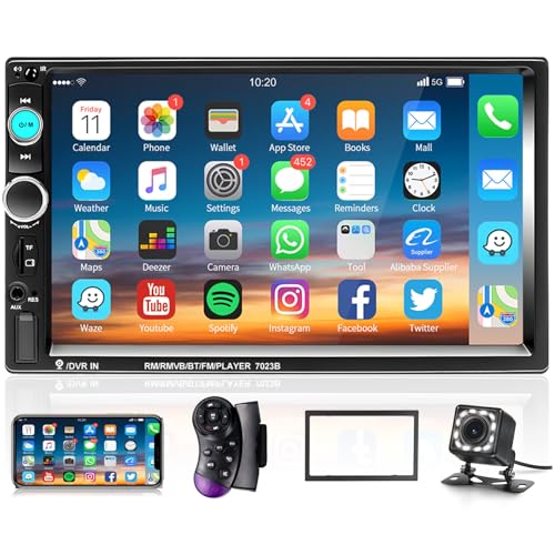 Podofo Car Stereo Double Din Car Radio 7 Inch MP5