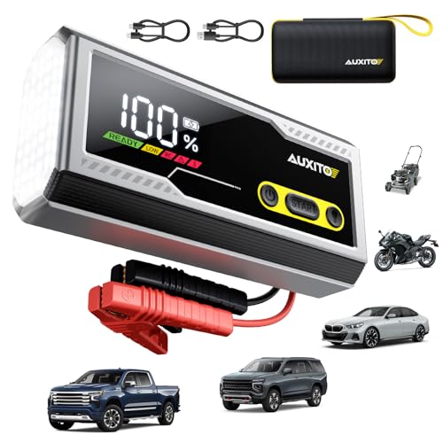 AUXITO 6000A Jump Starter, 12V Car Battery Jump Starter, Up