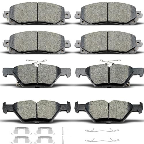 D2045 D1808 Front Rear Ceramic Brake Pads With Clips Fit