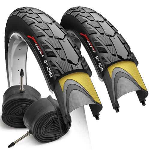Fincci Pair 700x40c Bike Tires – Foldable 42-622 ETRTO with
