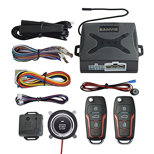 Car Alarm System Push to Start Ignition Kit, PKE Passive