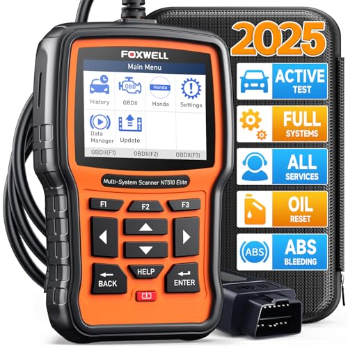 FOXWELL NT510 Elite fit for Honda Acura OBD2 Scanner, Bidirectional