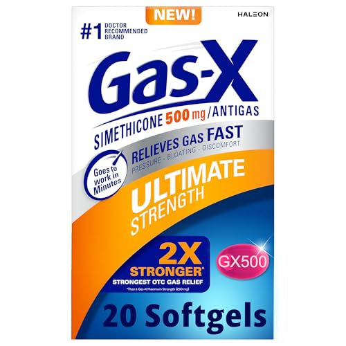 Gas-X Ultimate Strength Gas Relief Softgels with Simethicone 500 mg,