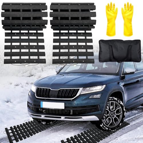 Emergency Devices Tire Traction Mats, Portable for Snow, Ice, Mud,