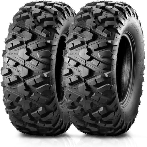 MaxAuto AT25x10-12 ATV UTV Tires, 25x10x12 All Terrain Sport ATV