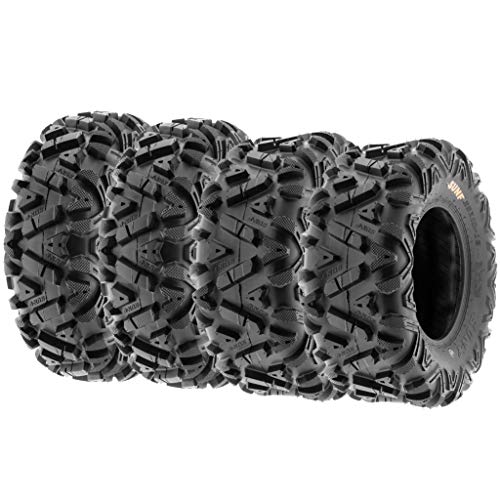 Set of 4 SunF Power.I ATV UTV all-terrain Tires 25x8-12