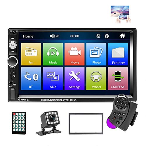EKAT Double Din Car Stereo Receiver Bluetooth 7 Inch Touch