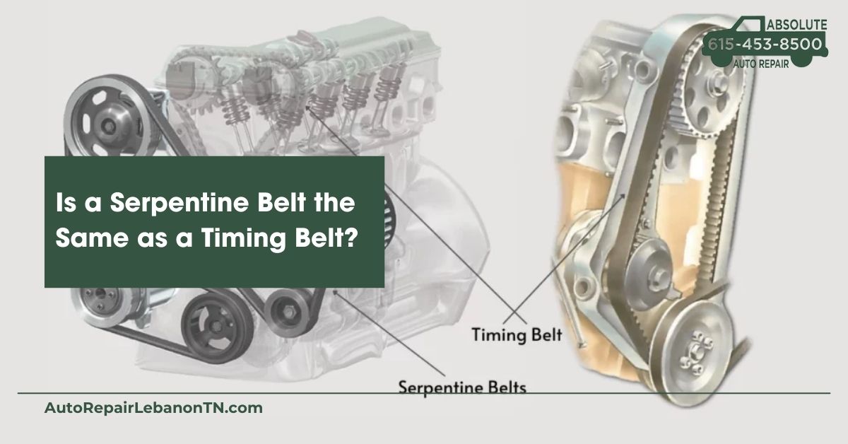 Is a Serpentine Belt the Same as a Timing Belt